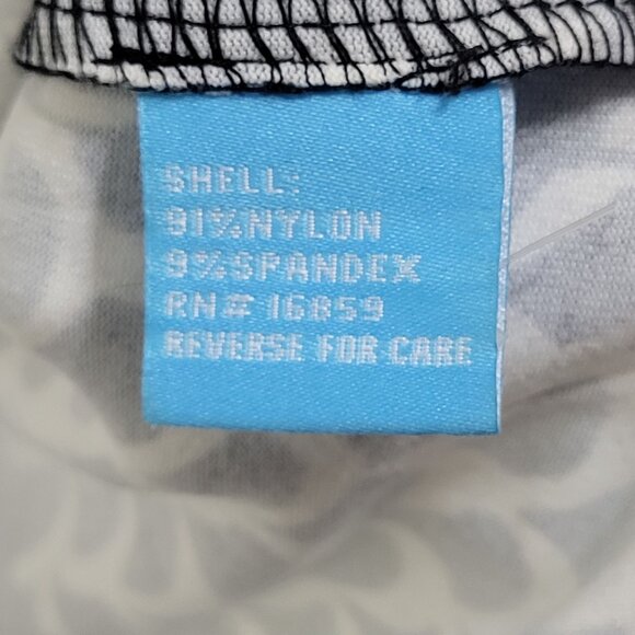 J. McLaughlin Womens SZ M Catalina Cloth Geometric Print Black White Tunic Top - Picture 9 of 9